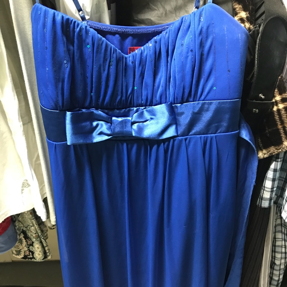 Blue homecoming dress